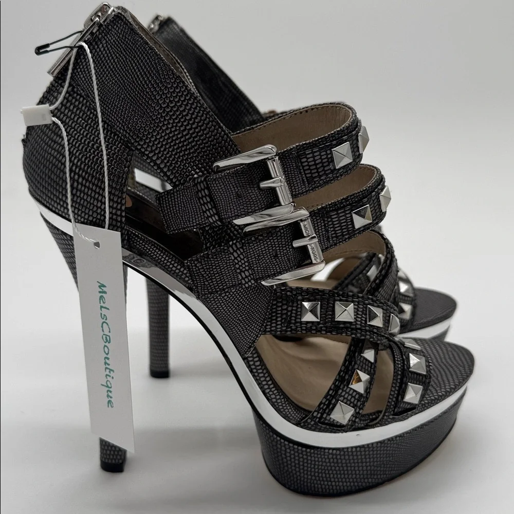 Michael Kors Aria Strappy Studded Platform Sandals